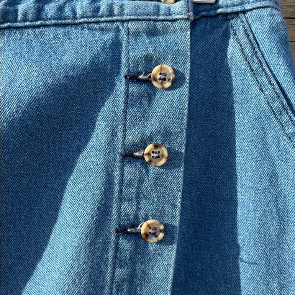 L.L. Bean Classic Blue Midi Skirt - Picture 5 of 9